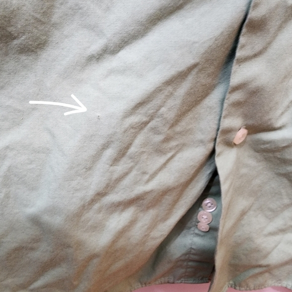 Croft & Barrow Shirt Medium Button Front Green Long Sleeve Casual Office‎ C146 - Picture 2 of 5